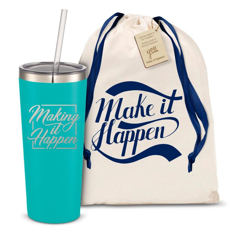 Straw Tumblers Inspiration Gifts, Employee Gifts, Drinkware Gifts