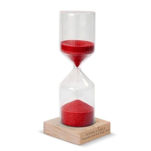 Red Personalized Sand Timer Timers