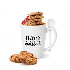 Thanks for Being Awesome Gold Rimmed Bistro Mug