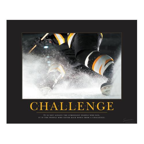 Challenge Hockey Motivational Poster Successories
