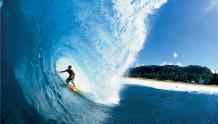 Surfer in a Barrel