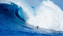 Surfer and Massive Wave