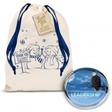 Gift Sets - Leadership Eagle Positive Outlook Paperweight Holiday Gift Set
