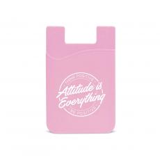 Employee Gifts - Attitude is Everything Silicone Mobile Wallet