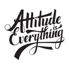 Attitude is Everything Script Vinyl Wall Decal - Vinyl Wall Decals