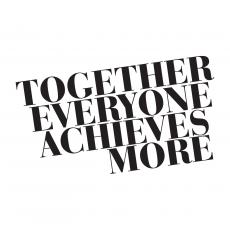 Together Everyone Achieves More Block Vinyl Wall Decal - Vinyl Wall Decals