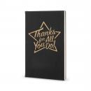 Thanks for All You Do Star - Vegan Leather Journal