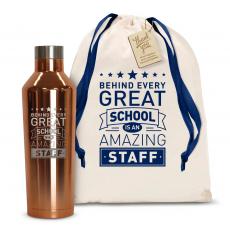 Teacher Gifts - Behind Every Great School 16oz. Stainless Steel Canteen