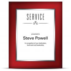 Prism Plaque Red