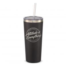 The Joe Straw - Attitude is Everything Circle 20oz. Stainless Steel Tumbler - Straw Tumblers