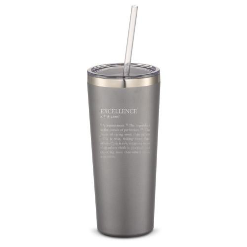 Corporate Gifts - Drinkware - Vacuum Insulated - Tumblers - The Joe Straw - Excellence Definition 20oz. Stainless Steel Tumbler