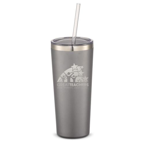 The Joe Straw - Great Teachers 20oz. Stainless Steel Tumbler Corporate Gifts - Drinkware - Vacuum Insulated - Tumblers - The Joe Straw - Great Teachers 20oz. Stainless Steel Tumbler