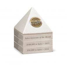 Pyramid Perpetual Medallion Award - Metal, Stone and Cast Awards