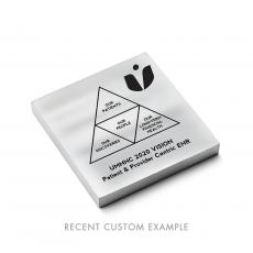 Custom Metal Logo Paperweight - Paperweights