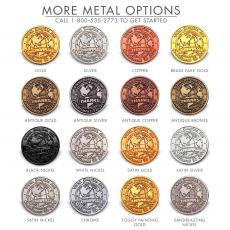 Silver Custom Logo Lapel Pin - Personalized Pins