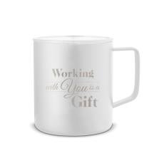 Personalized Holiday Gift 14oz. Travel Camp Mug - Client Gifts