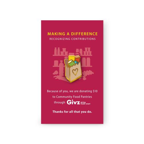 Community Food Pantries Charity Lapel Pin 756090 Lapel Pins