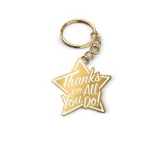 Thanks for All You Do Value Metal Keychain - Voluneer Appreciation Day