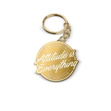 Attitude is Everything Value Metal Keychain - Nurses Gifts