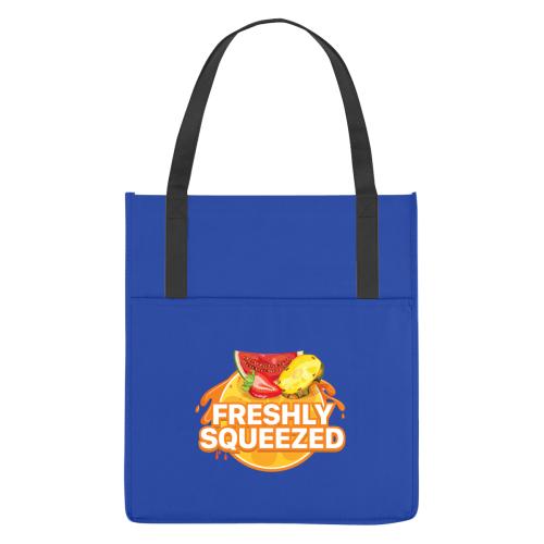 Download Non-Woven | Non-Woven Shopper's Pocket Tote Bag 3320ROY