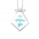 Cheers to You Diamond Crystal Ornament