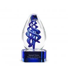Lily Art Glass Award - Glass Trophies