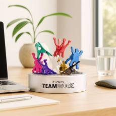 Teamwork Magnetic Clip Holder - Fun Motivational Gifts