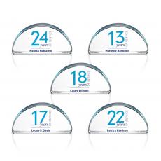 Years of Service Personalized Half Circle Mini Rave - Mini Raves