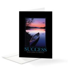 Success Canoe Greeting Cards (25 Pack) - Greeting Cards