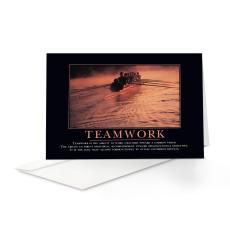 Teamwork Rowers Greeting Cards (25 Pack) - Greeting Cards