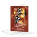 Happy Anniversary Trumpets Greeting Cards (25 Pack)