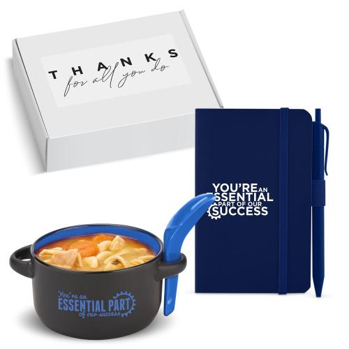 Corporate Gifts - Employee Gifts - Gift Sets - Care Packages - Thank You Gift Box - Heartwarming Soup Mug & Journal