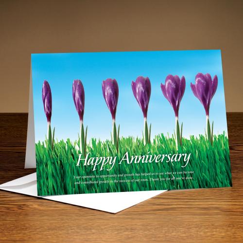 Happy Anniversary Flowers 25Pack Greeting Cards Successories