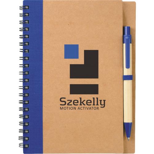 5" x 7" Eco Spiral Notebook with Pen SM3468RE Successorie