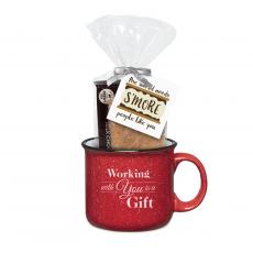 Working With You is a Gift 15oz Camp Mug & S'Mores Gift Set