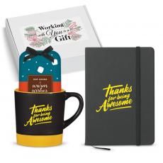 Holiday Gift Set - Thanks for Being Awesome Matte Mug Gift Set
