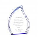 Sapphire Flame Acrylic Award
