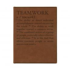 Teamwork Definition Personalized Vegan Leather Padfolio - Teamwork