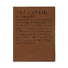 Employee Gifts - Teamwork Definition Personalized Vegan Leather Padfolio