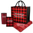 Thanks for All You Do Plaid Tote Gift Set