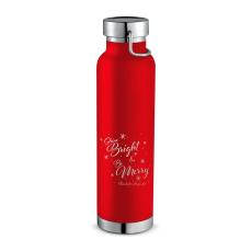 Personalized Holiday 22oz. Stainless Steel Bottle Canister - Canisters