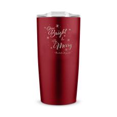Personalized 20oz. Stainless Steel Holiday Tumbler
