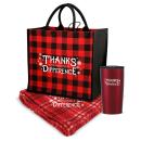 Thanks for All You Do Plaid Cozy Travel Set