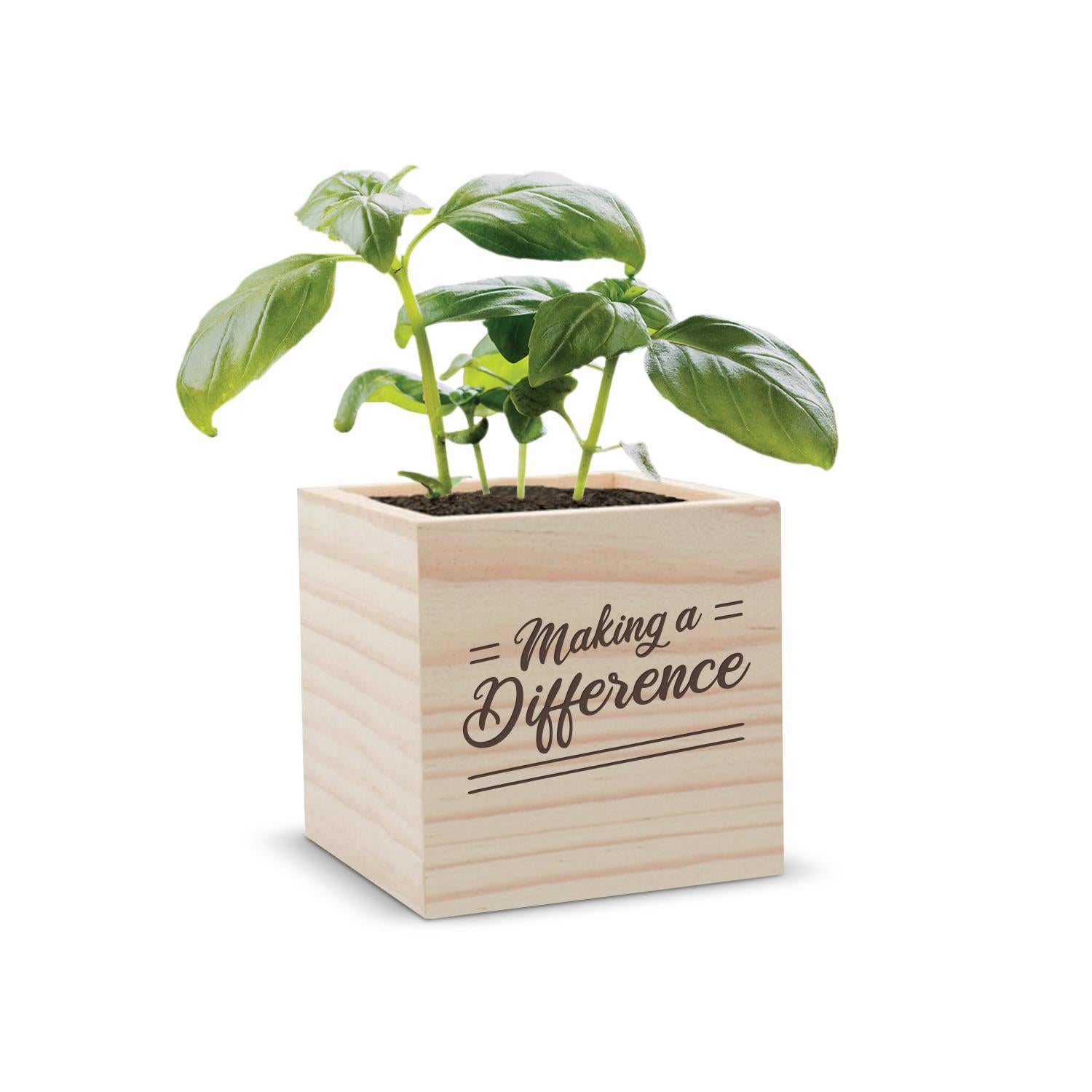 Making a Difference Personalized Plant Cube