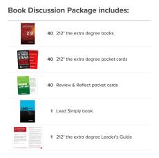 212° The Extra Degree Book Discussion Package - Books