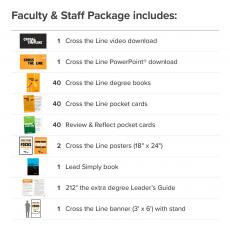 Cross The Line Faculty & Staff Package - Videos & Presentation