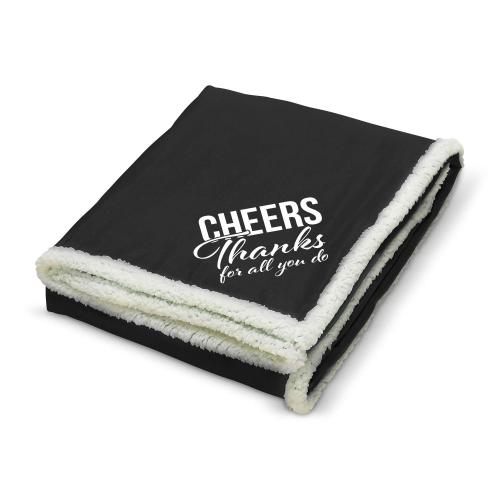 Corporate Gifts - Shop by Occasion - Holiday Gifts - Blankets & Socks - Making a Difference Snowflake Sherpa Blanket