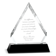 Lazarro Executive Crystal Award - Awards & Recognition