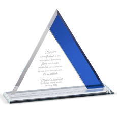 Triang Blue Crystal Award - Crystal Awards