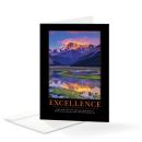 Excellence Mountain Greeting Cards (25 Pack)